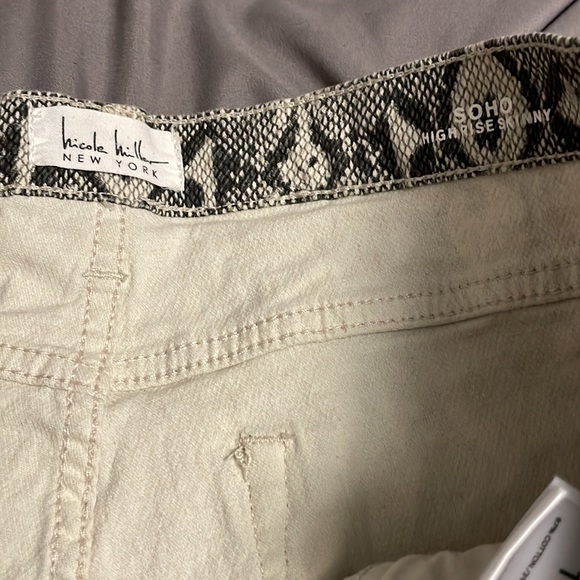 Nicole Miller New York Corduroy Textured Python Print Pants sz 14 - Picture 16 of 16